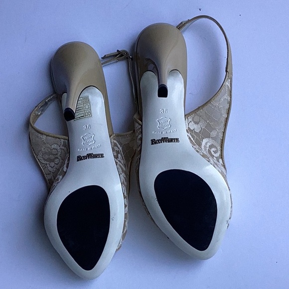 Ron White Lace Peep Toe Heels - sz. Eu 36 - new - Picture 3 of 5